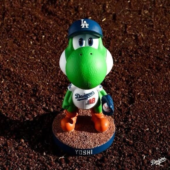 Yoshinobu, meet Yoshi. 🥹 Join us at Dodger Stadium on 3/31  2026 Yoshi Dodgers Super Mario Bobblehead 3/31/26
SGA Nintendo Movie